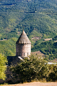 tatev 修道院在亚美尼亚的塔