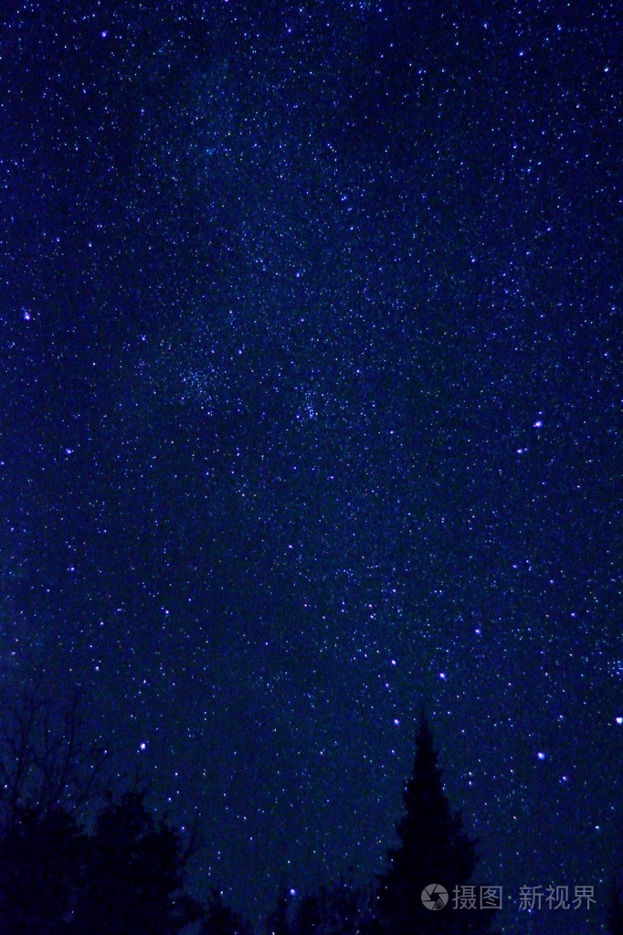 夜晚繁星图片真实图片