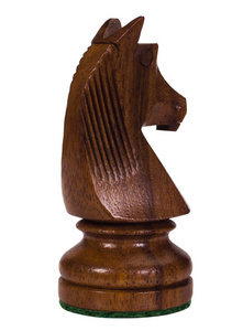 骑士国际象棋棋子的特写镜头