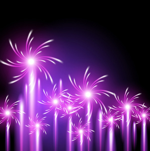 与旋转烟花发光背景照片