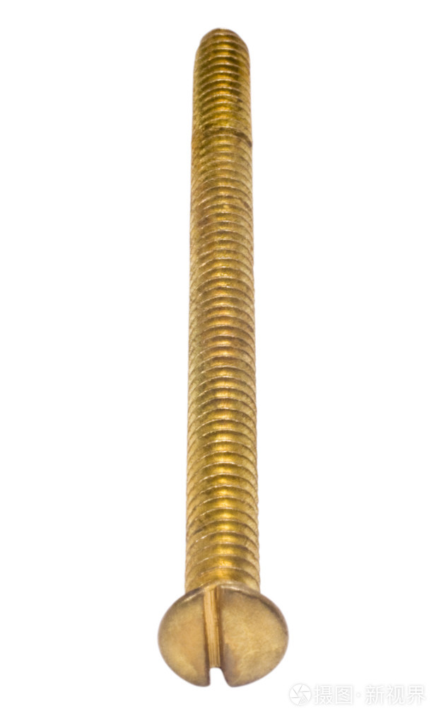 一颗螺丝的特写
