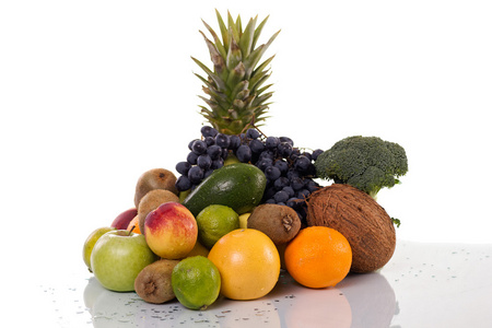 群的新鲜水果照片