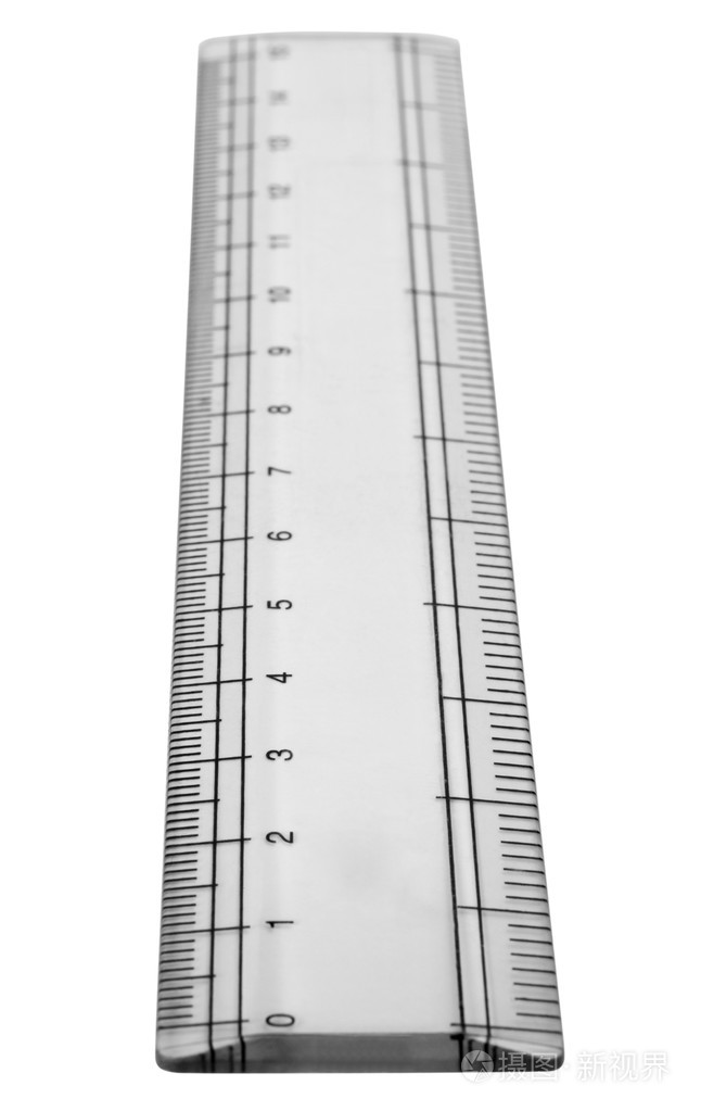 特写镜头的一把尺子