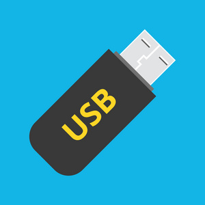 矢量 flash usb 设备图标