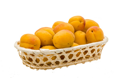 黄色成熟杏子
