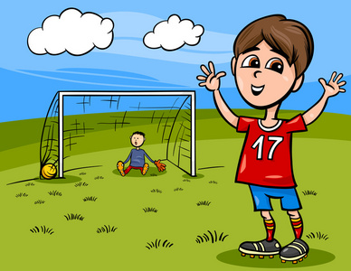 快乐足球漫画图图片