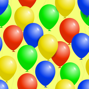 彩色气球无缝方模式