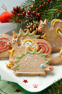 节日装饰圣诞动物形饼干