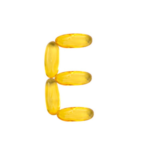 e 字母从鱼油丸