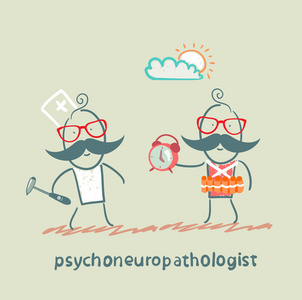 psychoneuropathologist 站旁一颗的人