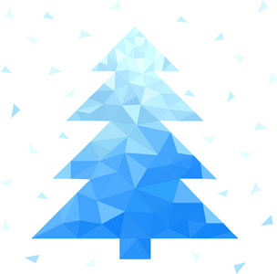 抽象几何圣诞树