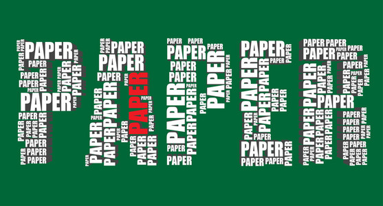 纸排版 3d 文本文字纸艺术矢量图字云照片