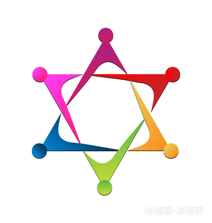 向量的团结的团队徽标