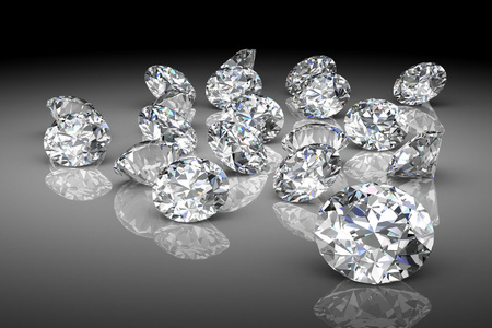 钻石宝石高分辨率3D图像