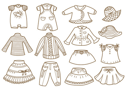 服装集合图片-服装集合素材-服装集合插画-摄图新视界