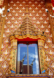 泰国寺庙的窗口
