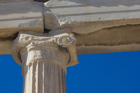 在雅典，希腊雅典卫城的巴台农神庙庙