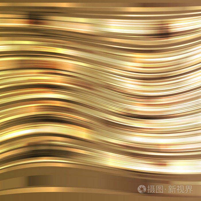 闪闪发光的金色条纹矢量背景概念