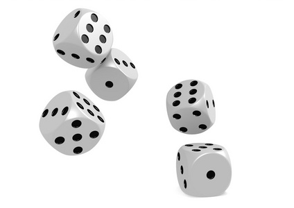 滚动的骰子图片