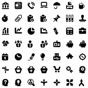 iconset 行业工作黑