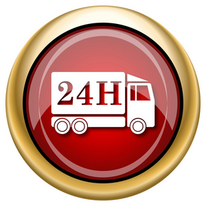 24 h 交付卡车图标