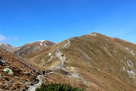 czerwone wierchy，塔特拉山，波兰