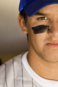 棒球运动员用眼睛黑色