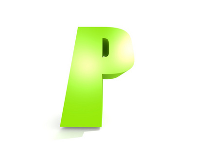 绿色字母 p