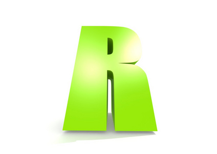 绿色字母 r