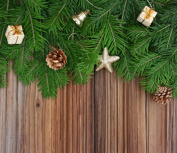 圣诞节背景 圣诞树装饰枞树树枝