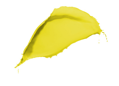 黄色油漆溅