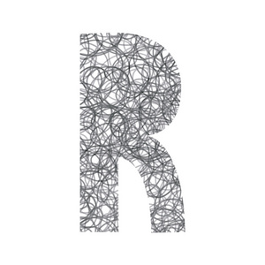 手绘制的字母 r