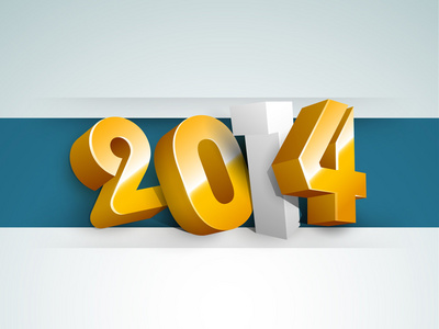 新年快乐 2014年庆典背景