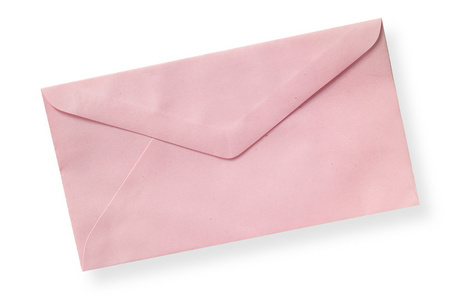 粉红色的信封