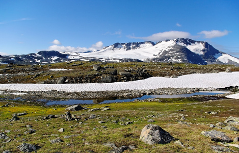 挪威的景观山图片