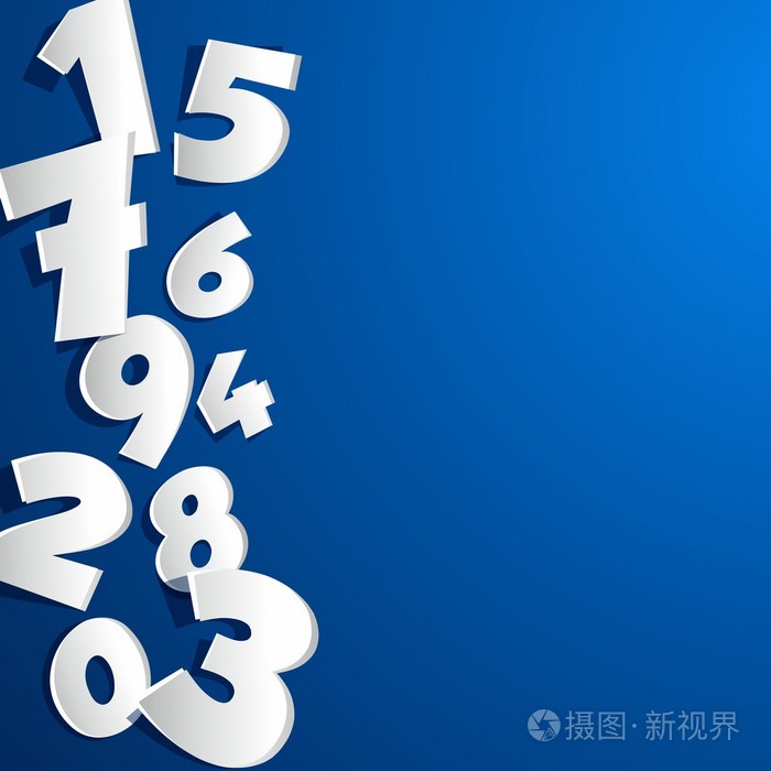 创意抽象的数字
