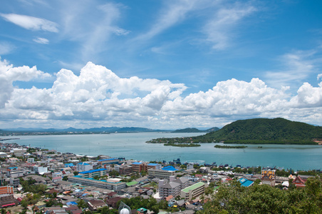 宋卡市从顶视图