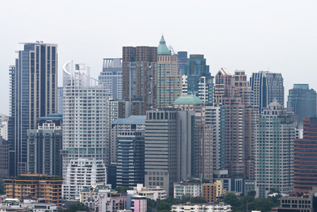 城市景观现代建筑，曼谷泰国