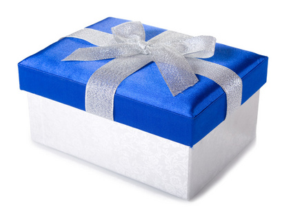 银蓝色礼品盒