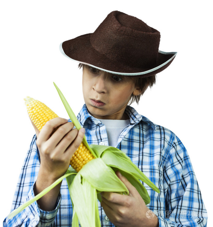 印度玉米人男孩图片