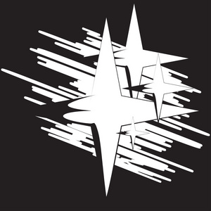 组的四角星照片