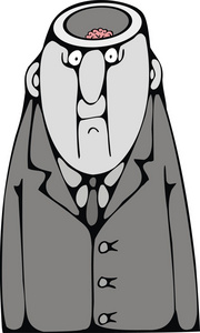 女校小脑袋的人插画