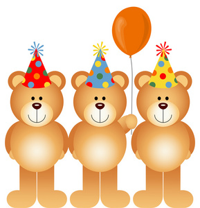 生日快乐泰迪熊