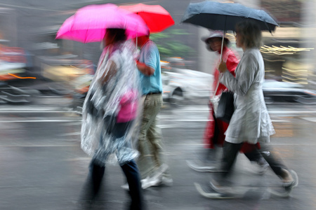 下雨天运动模糊