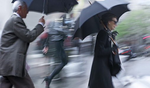 下雨天运动模糊