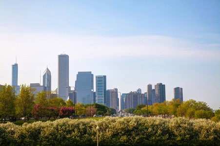 市中心芝加哥，il