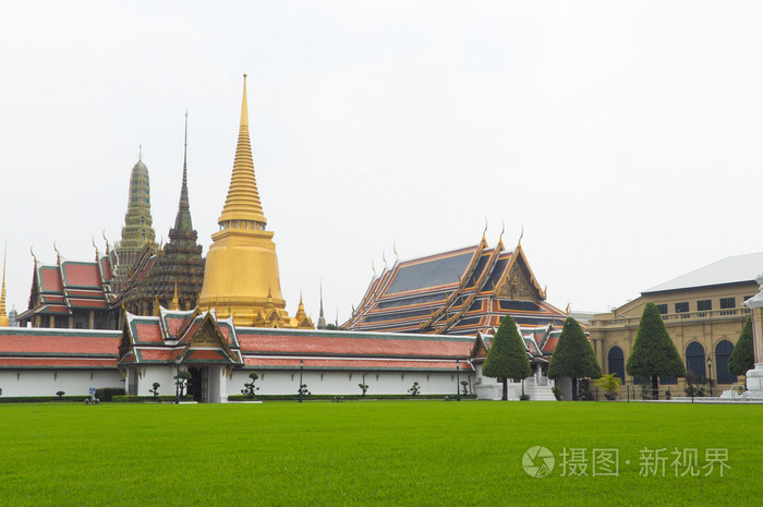 扫管笏 pra 佛寺，大皇宫，曼谷，泰国