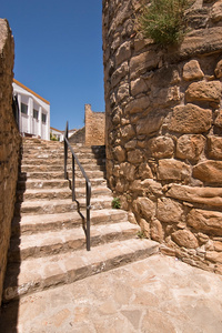 mudejar 塔旁边的楼梯