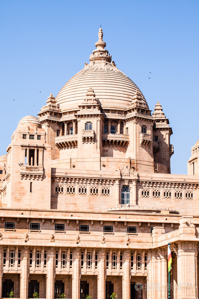 在焦特布尔, 拉贾斯坦邦, 印度皇宫的一个视图