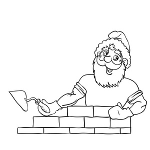 圣诞老人肌肉生成砖房子